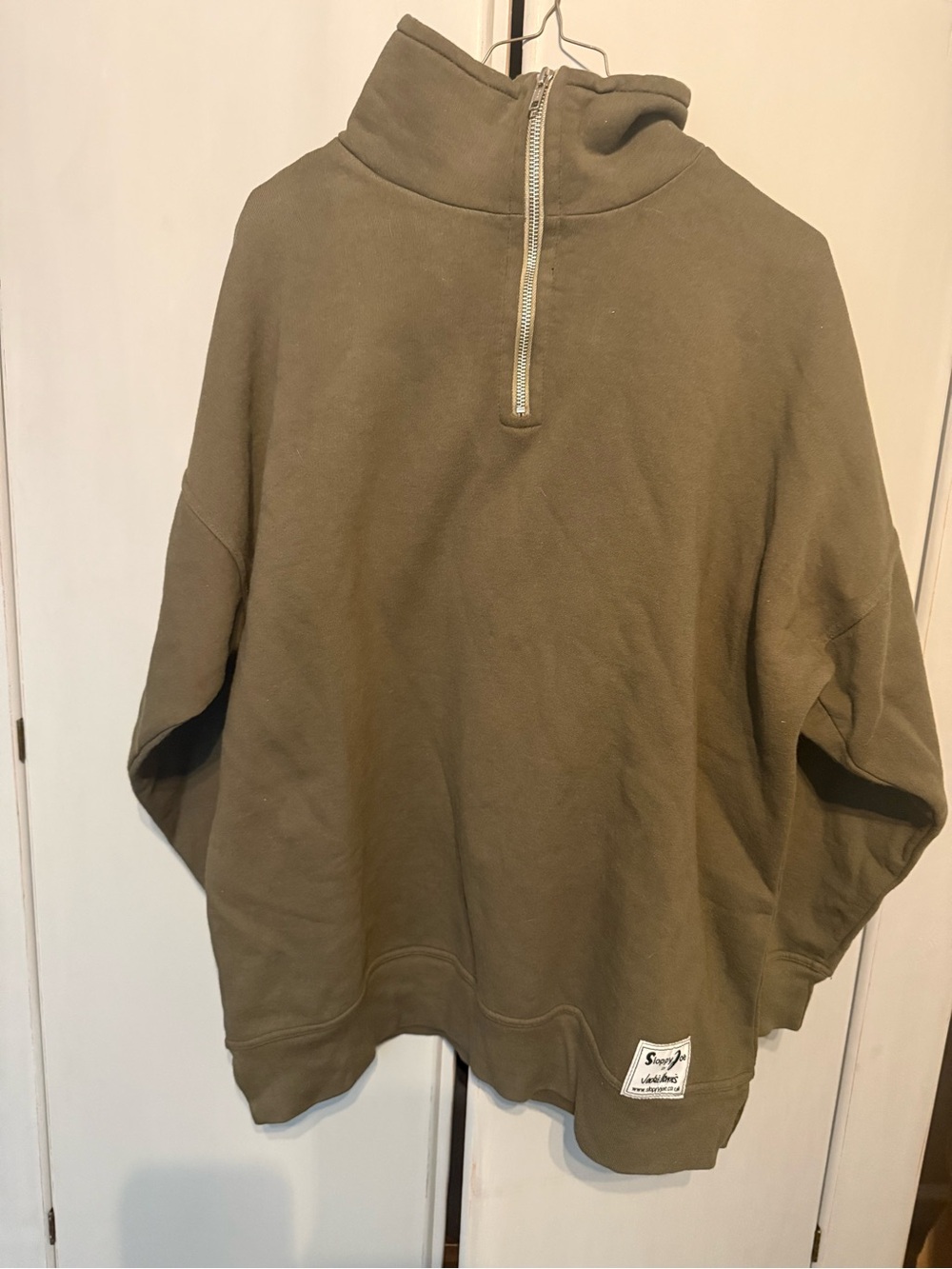 Sloppy Joe Diana Olive Quarter-Zip Pullover